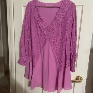 Roamans lace detailed tunic